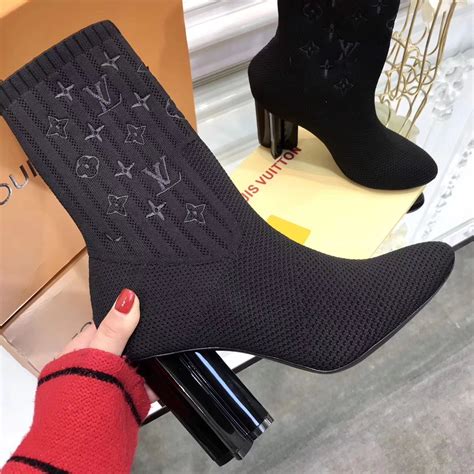 louis vuitton socks womens|Louis Vuitton sock boots heels.